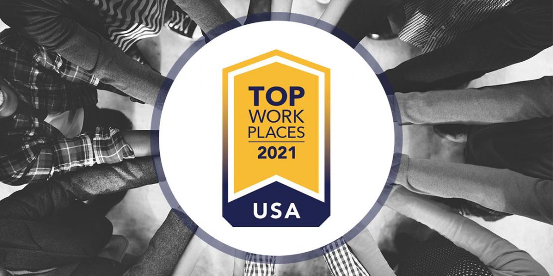 Top Workplaces 2021 USA Award Logo