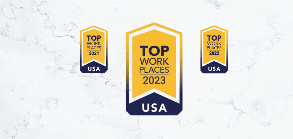 top workplaces usa logos for 2021, 2022, & 2023