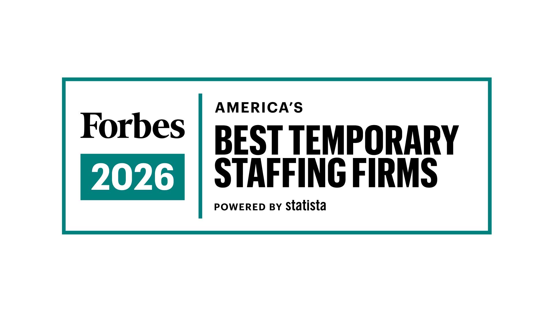 Forbes 2026 America's Best Temporary Staffing Firms